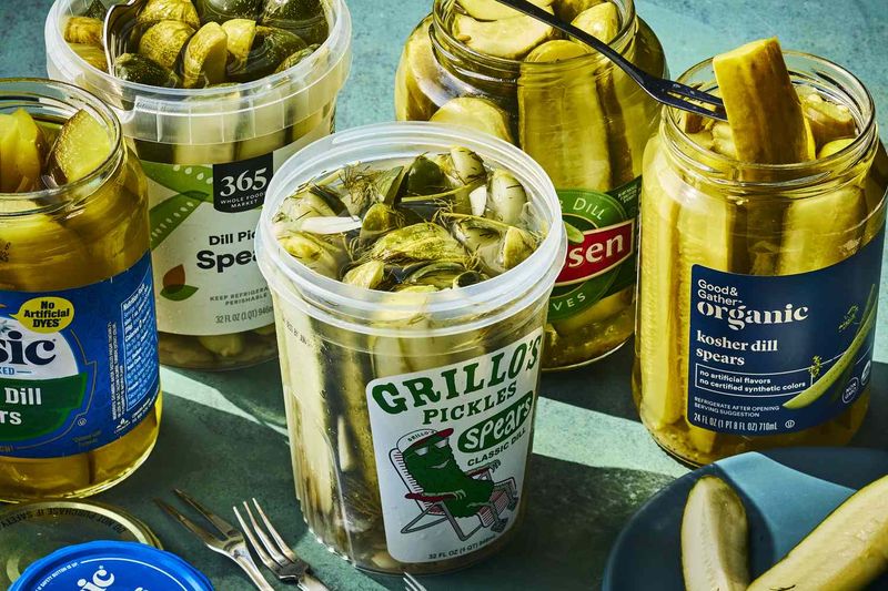 Pickles straight from the jar