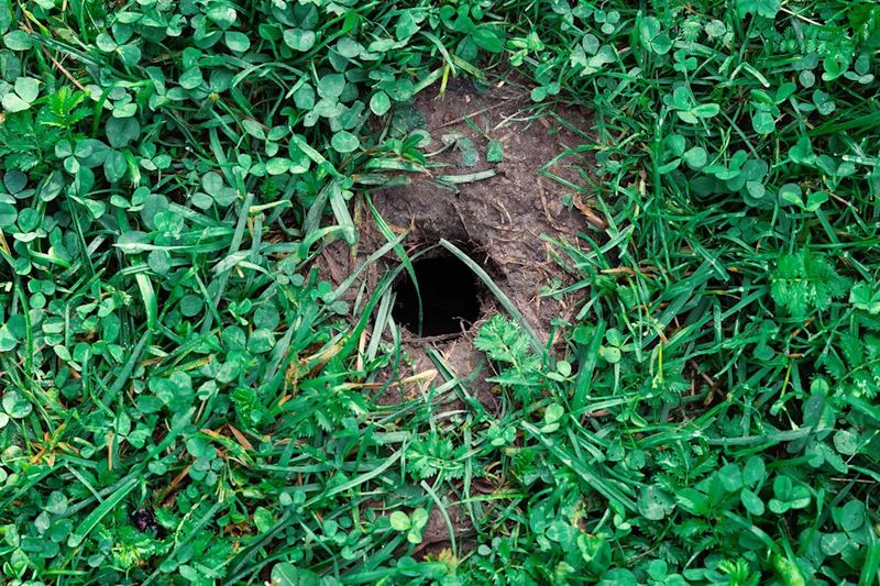 Unexplained Holes and Old Burrows