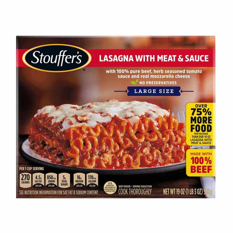 Stouffer's Lasagna with Meat & Sauce