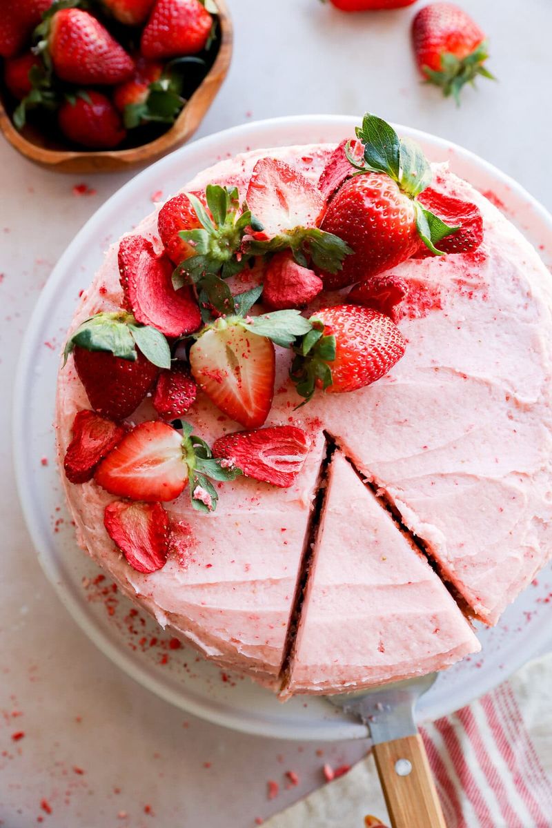 Fresh Strawberry Layer Cake