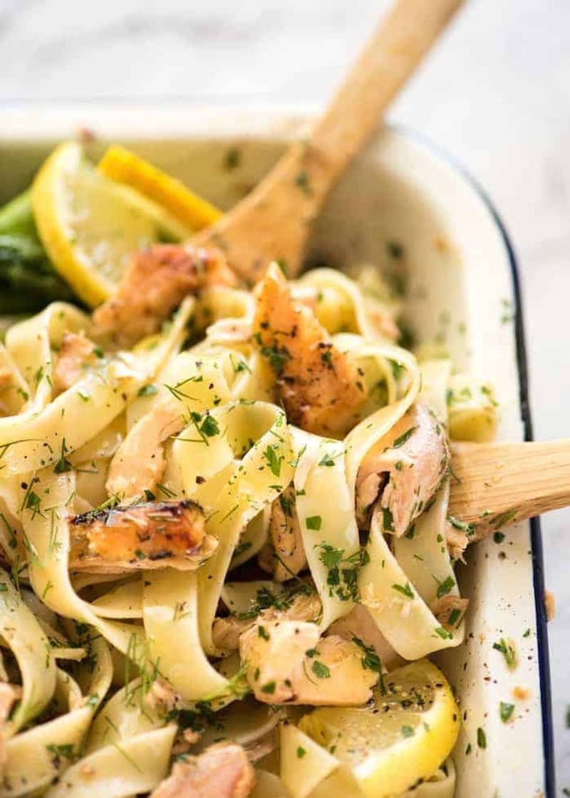 Lemon Salmon Pasta