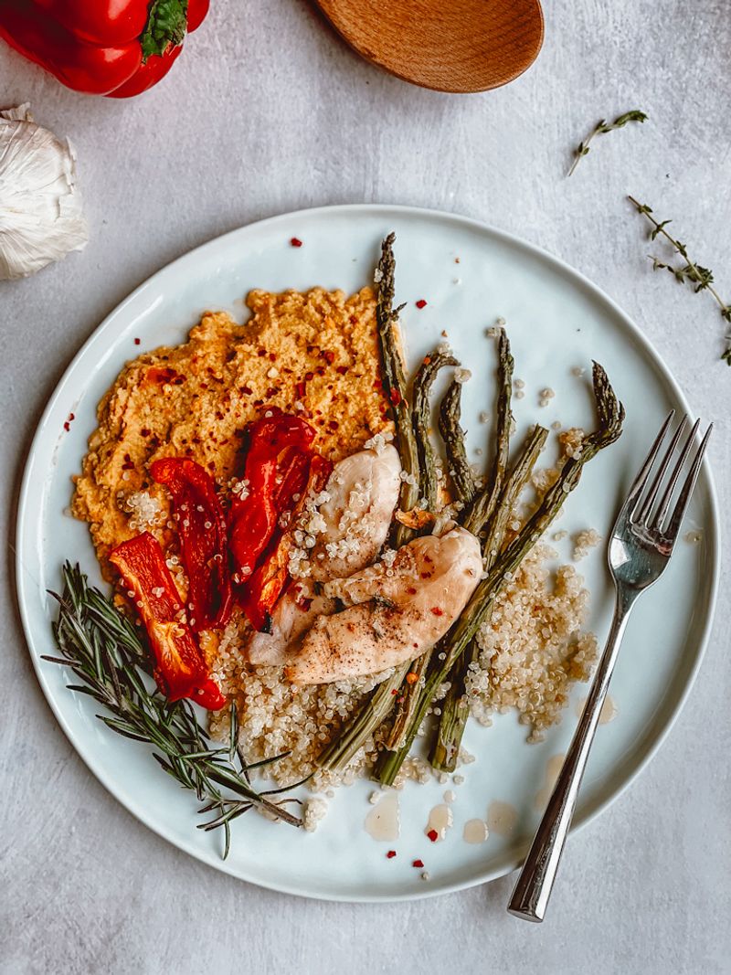 Rotisserie chicken snack plate