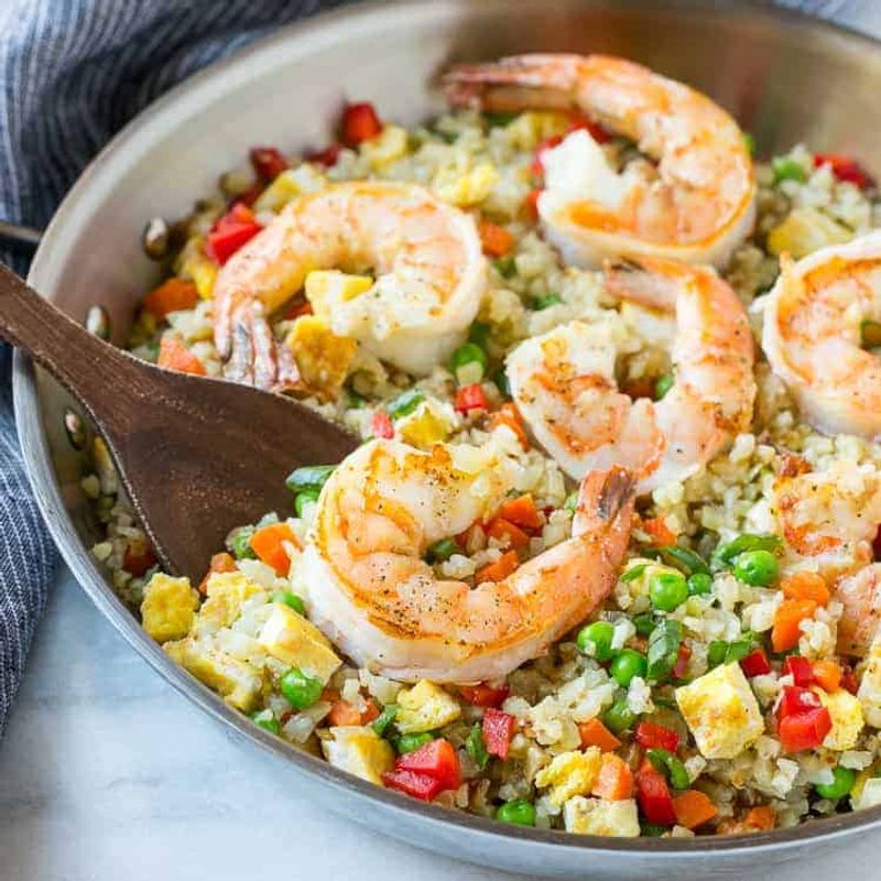 Shrimp And Cauliflower Fried Rice