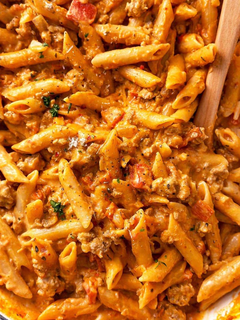 Kid-Friendly Sausage Pasta in Tomato Sauce