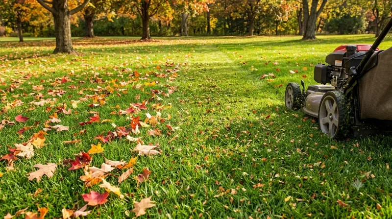 Mow often enough to prevent a thick buildup