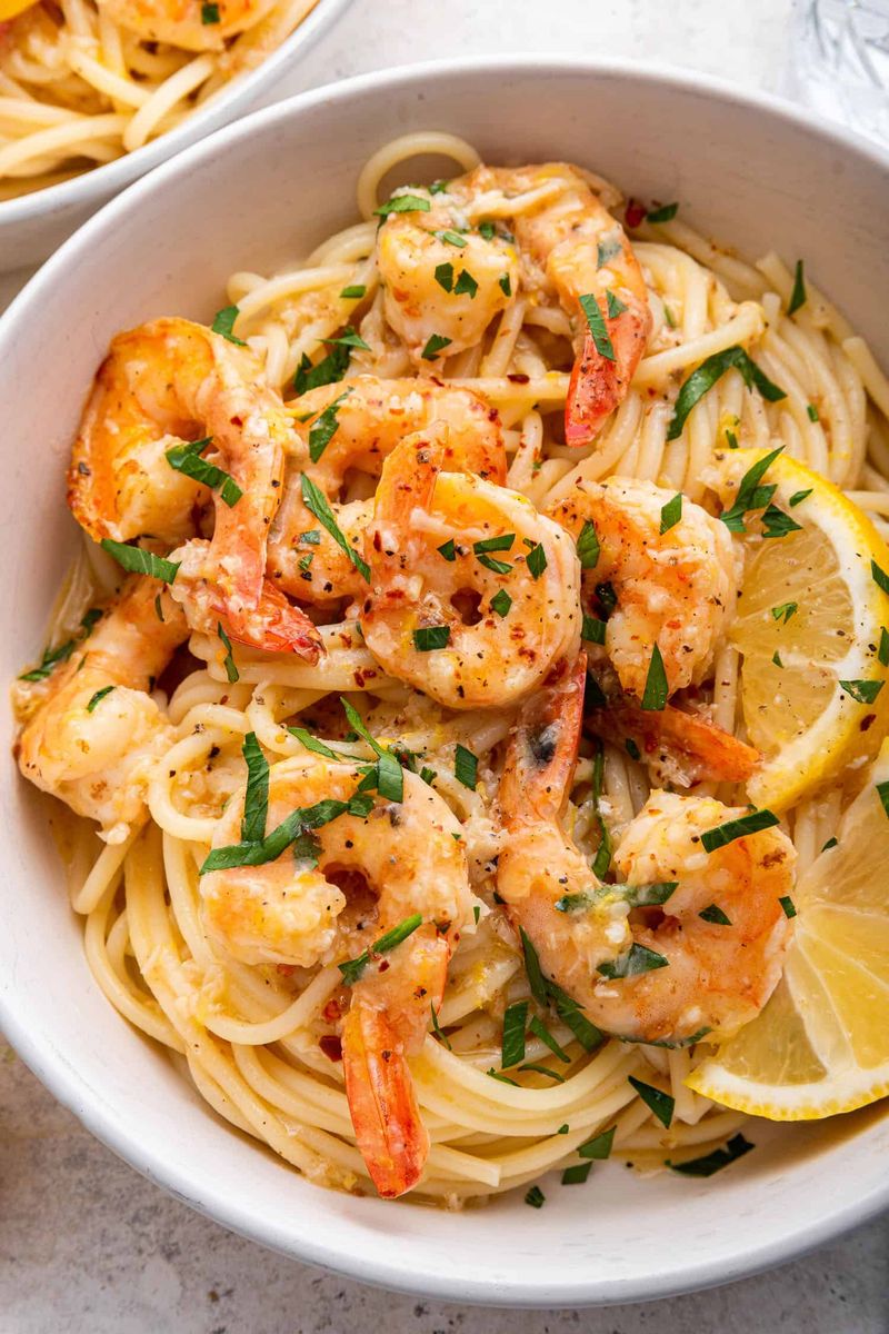 Shrimp Scampi Linguine