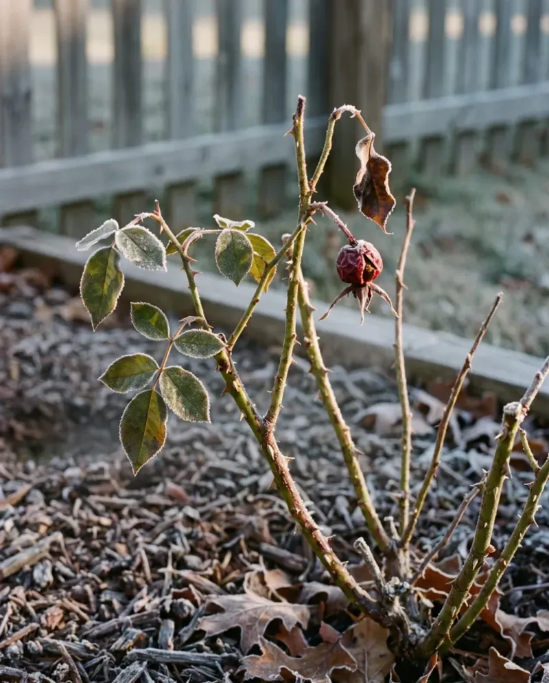 Wait for the rose to acclimate before you mound it