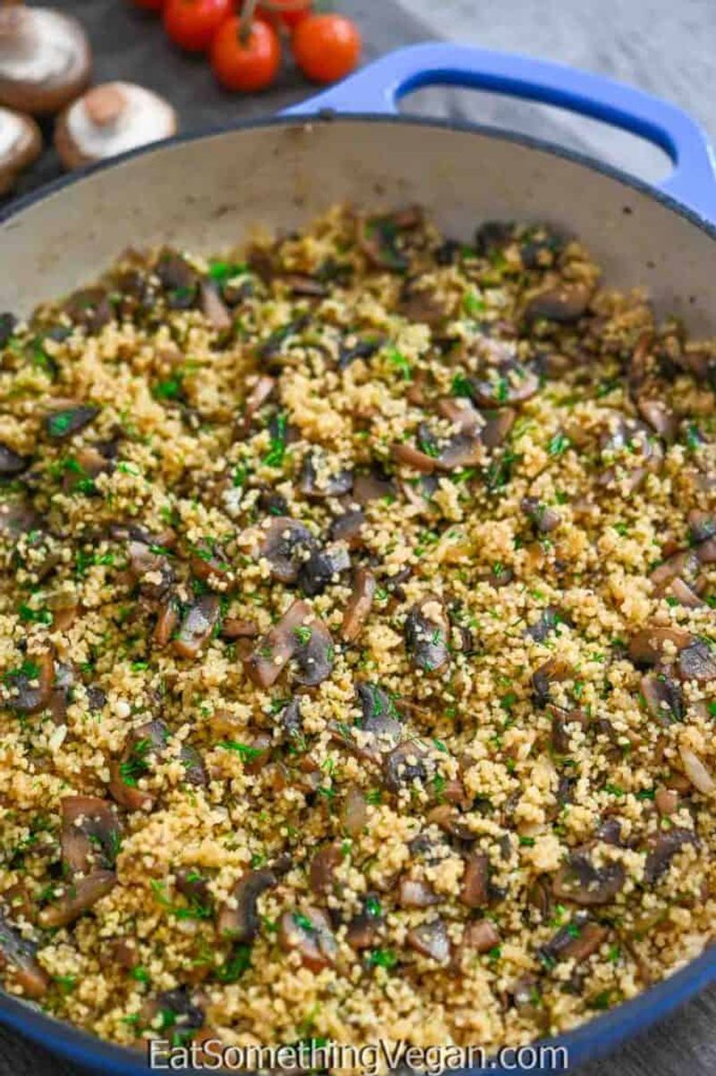 Warm Couscous With Mushrooms