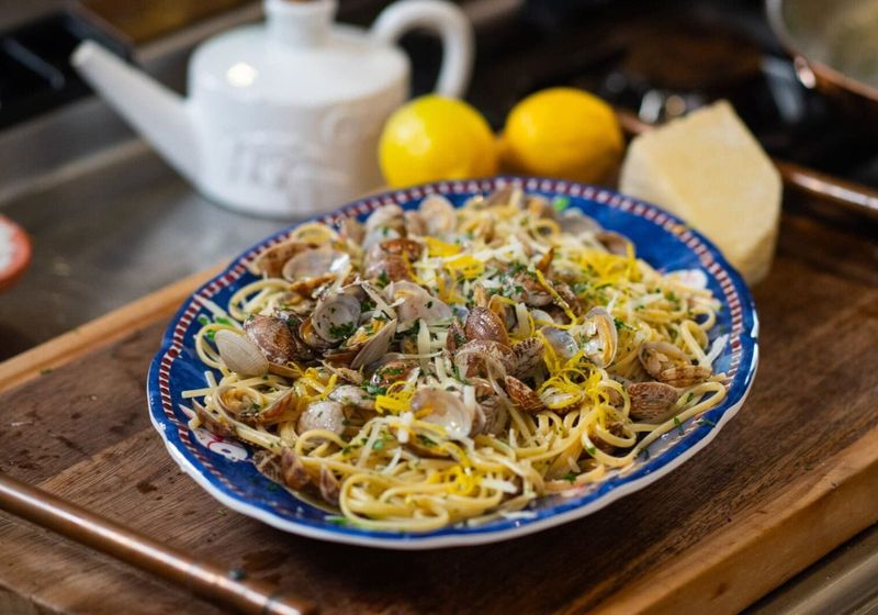 Seafood Pasta with Cheese