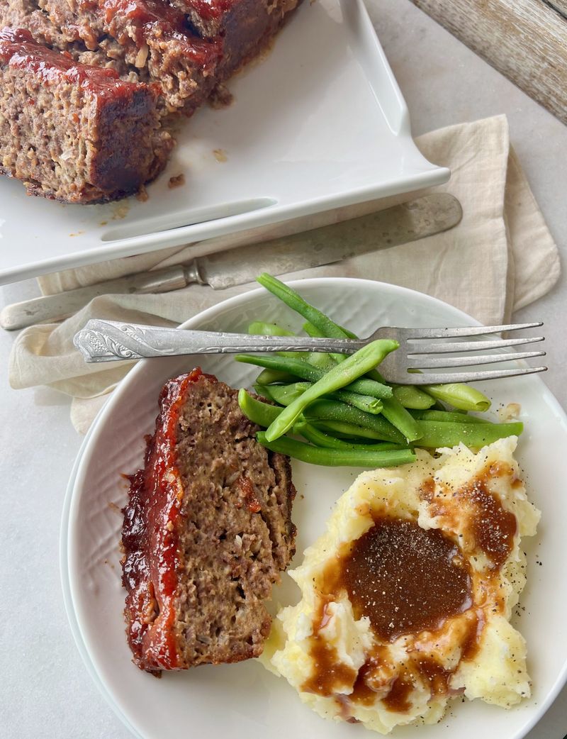 Meatloaf With Mashed Potatoes