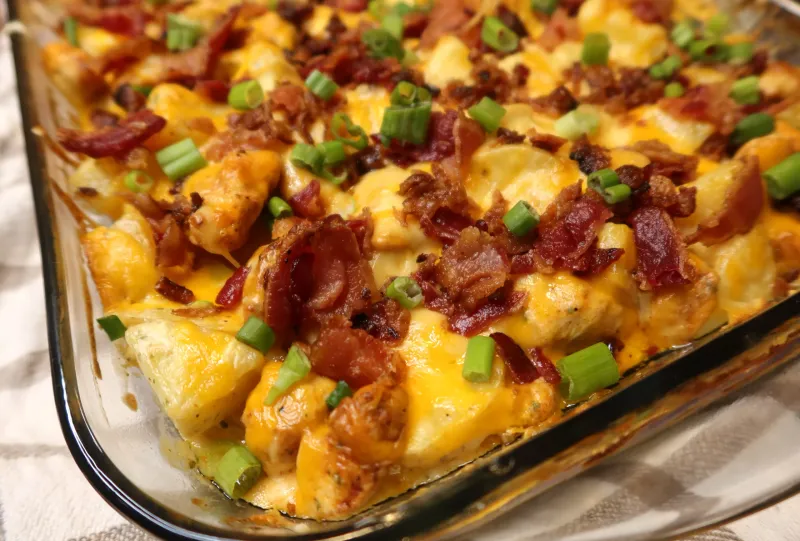 Loaded Bacon Ranch Potato Bake