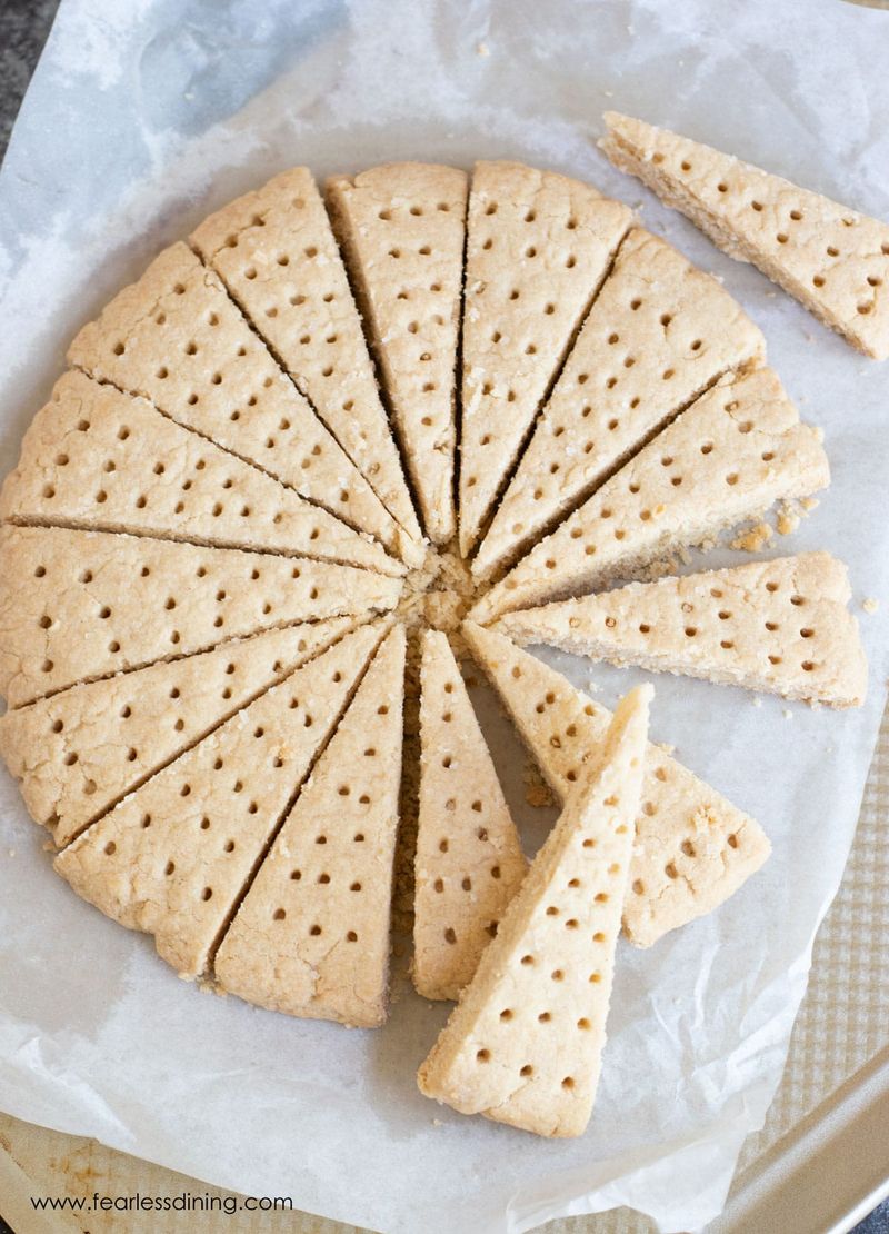 Brown Butter Rice Flour Shortbread