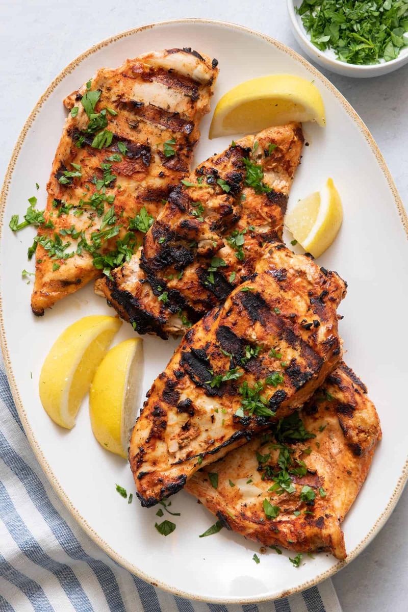 Yogurt-Marinated Grilled Chicken Breasts