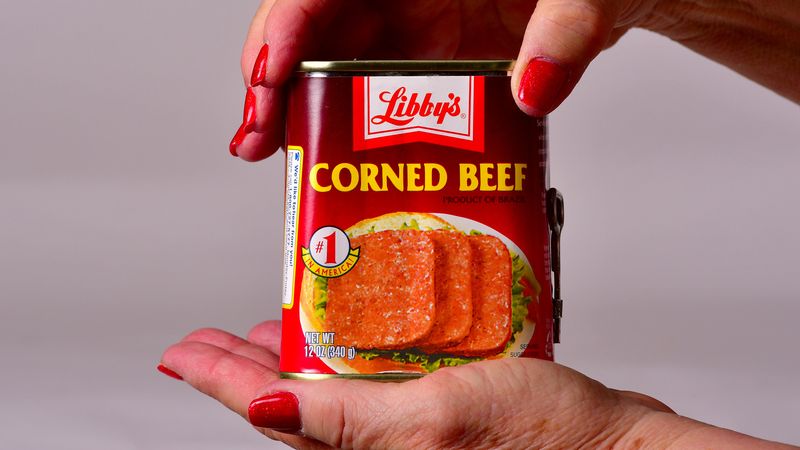 Canned meat (SPAM style or corned beef)