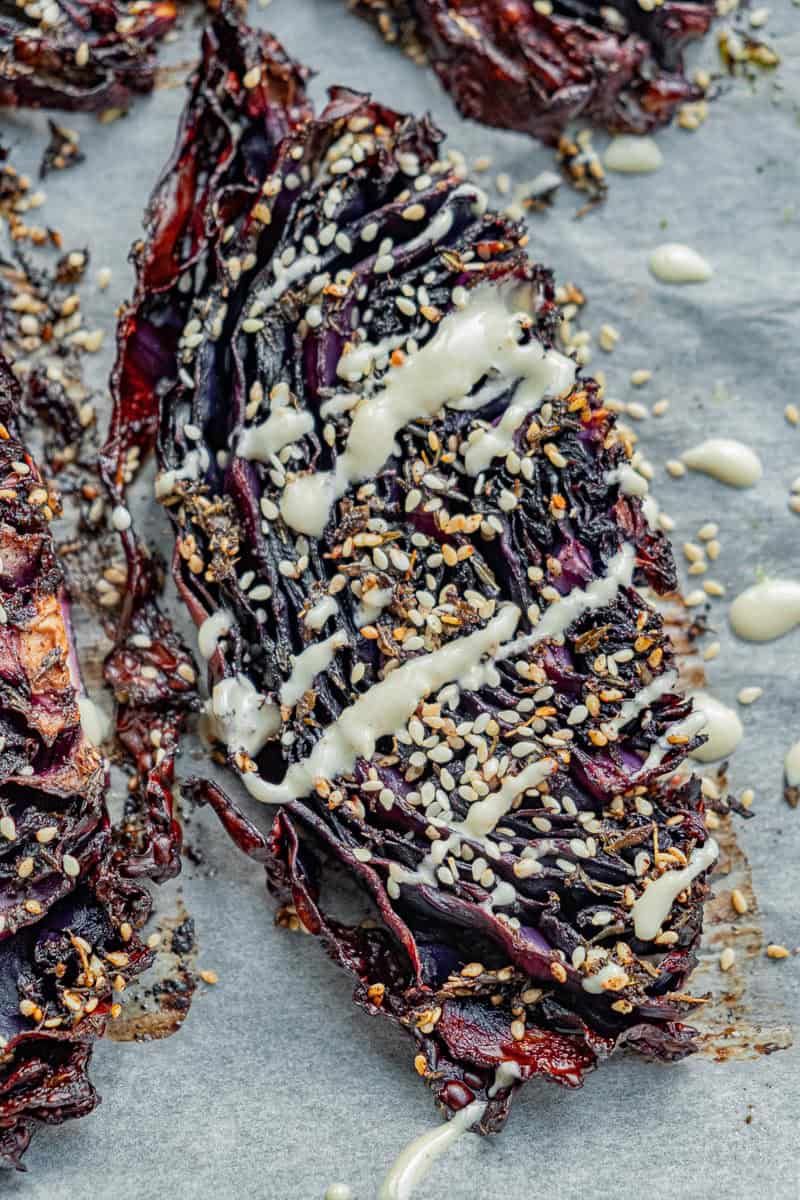 Roasted Cabbage with Za'atar Spice