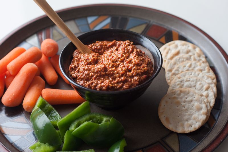 Muhammara-Glazed Grilled Vegetables