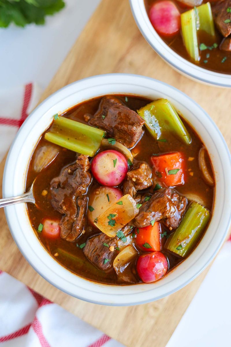 Slow Cooker Beef Stew (Keto Version)