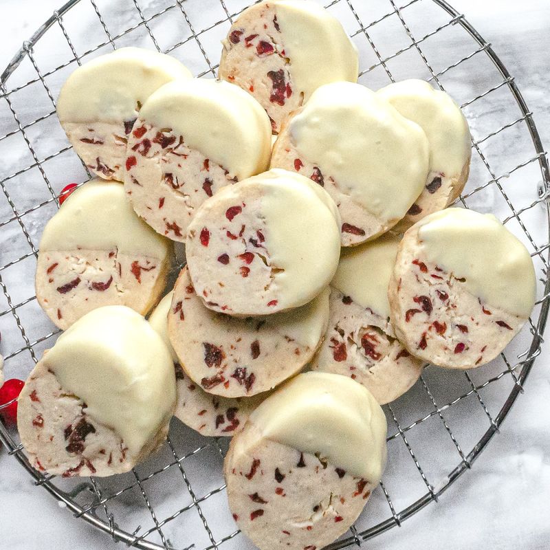 White Chocolate Chip Shortbread
