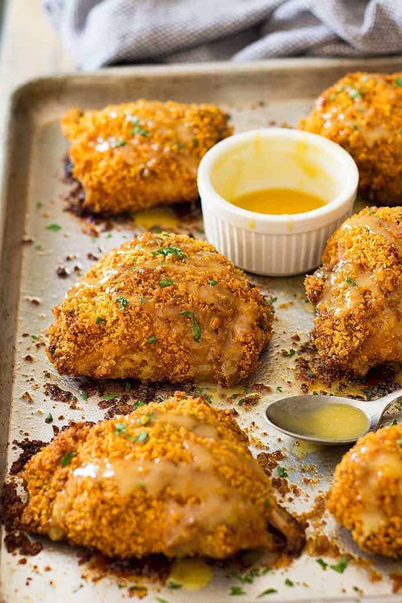 Crispy Oven Baked Chicken Thighs