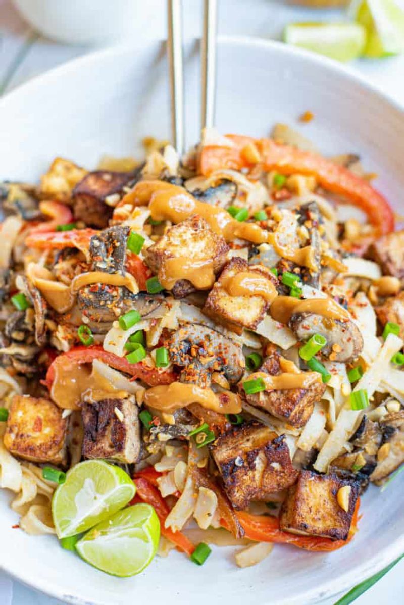 Veggie Stir-Fry With Peanut Sauce