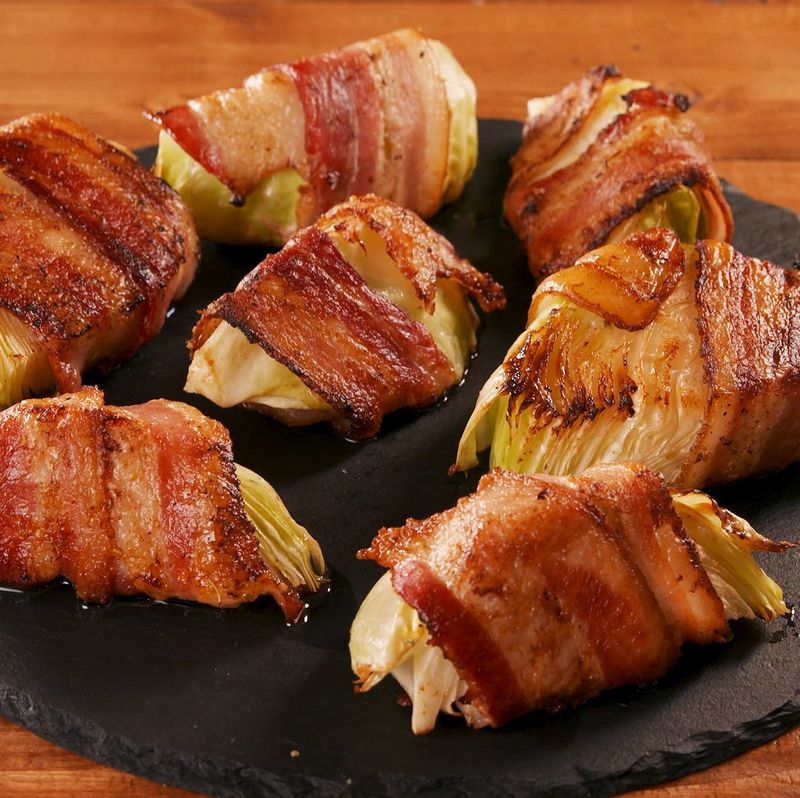 Bacon-Wrapped Grilled Cabbage Wedges