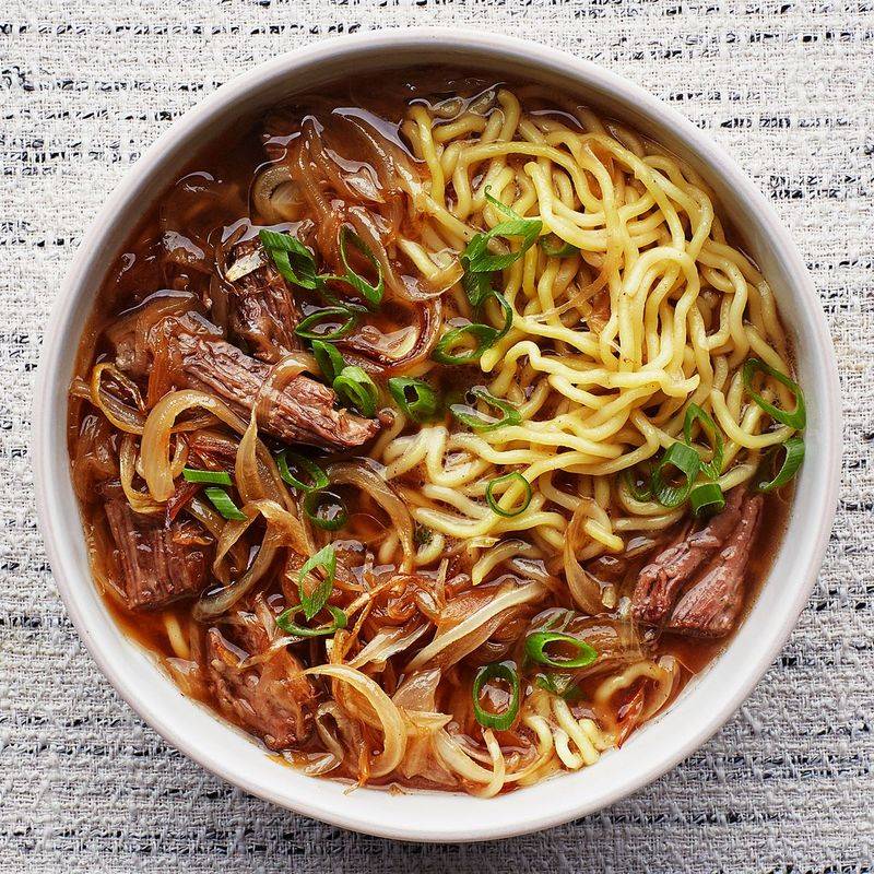 French Onion Beef Noodles