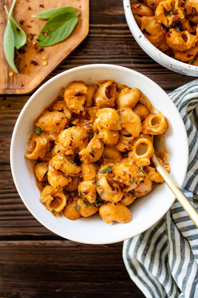 Spicy Butternut Squash Pasta