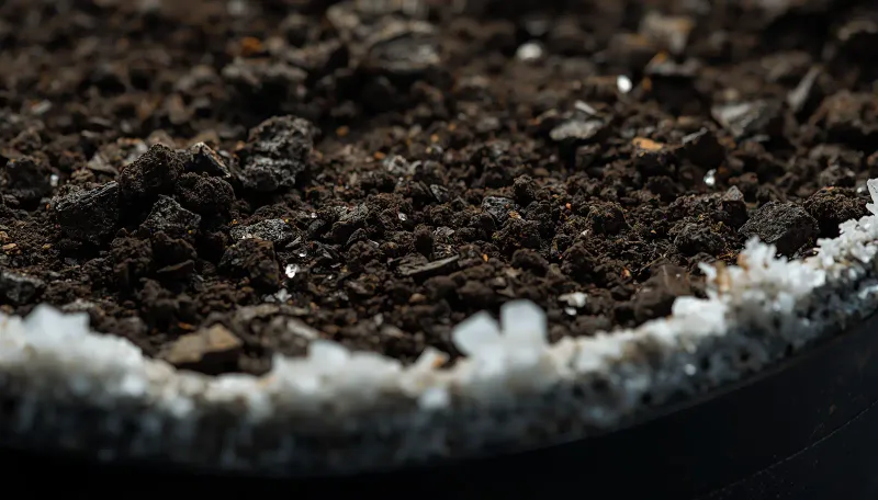 Flush suspected salt buildup with care