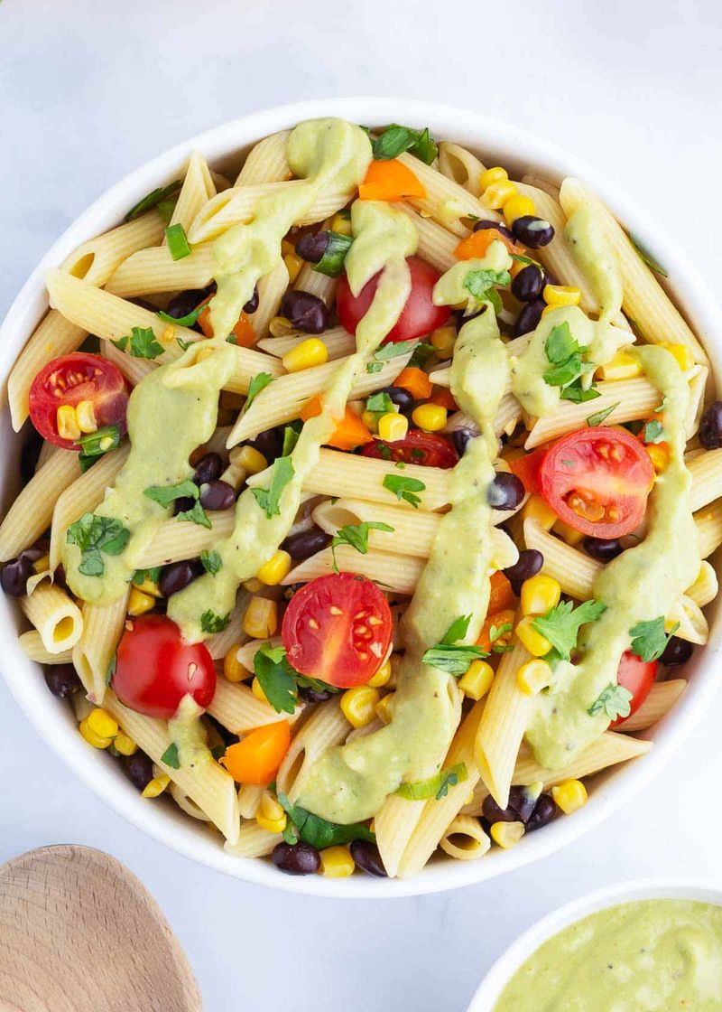 Avocado Lime Pasta Salad