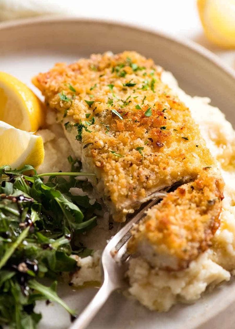 Parmesan Crusted Baked Walleye