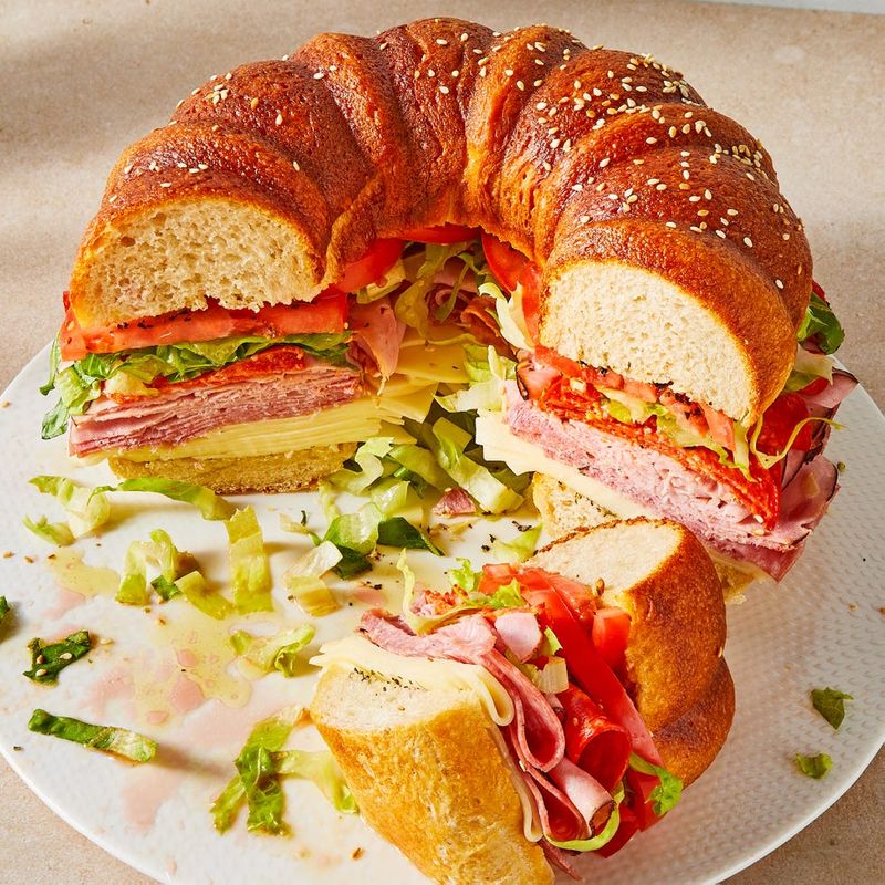 Giant Round Sandwich