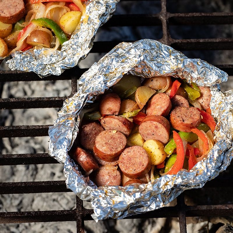 Cajun chicken + sausage + bell peppers