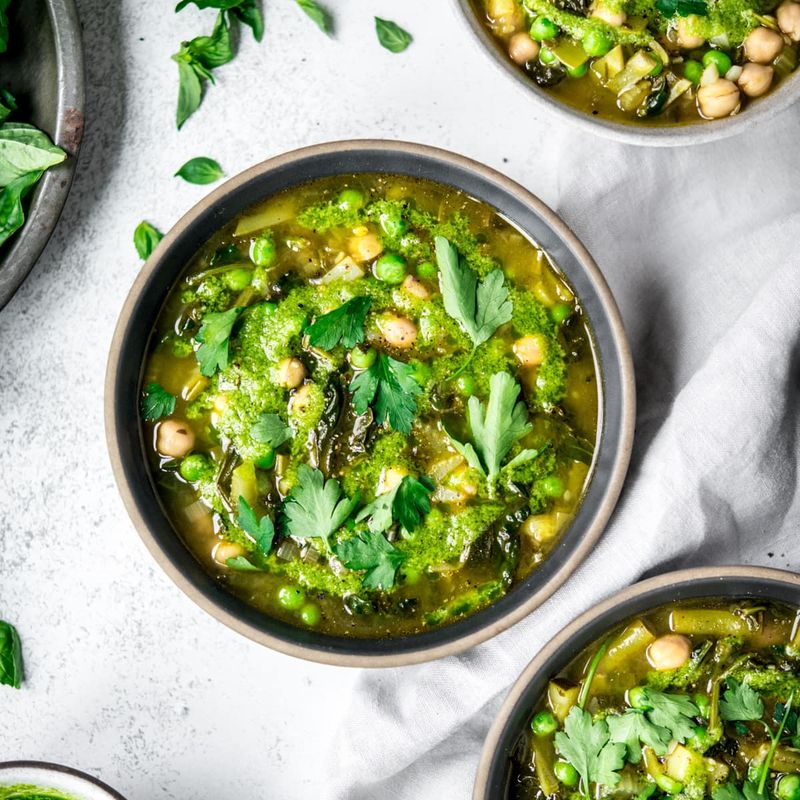 Spring Green Vegetable Soup