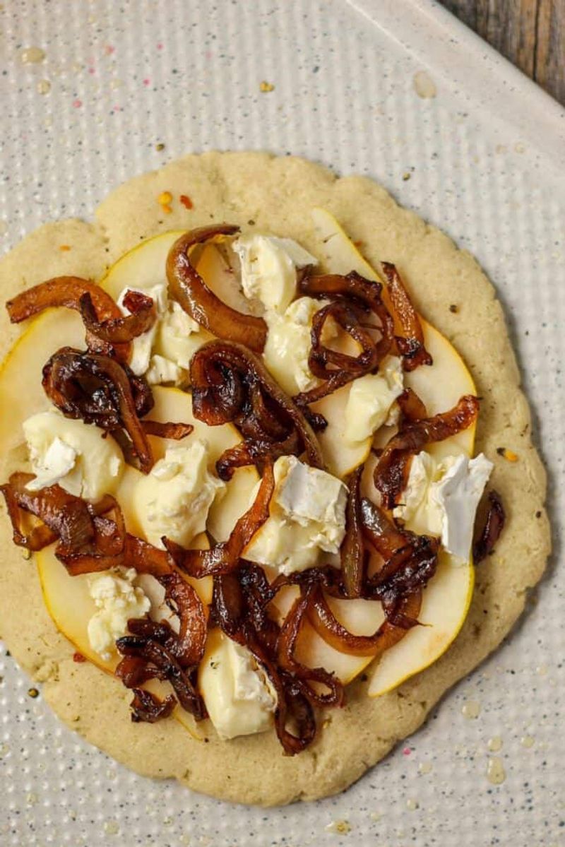 Caramelized Onion and Brie Pizza