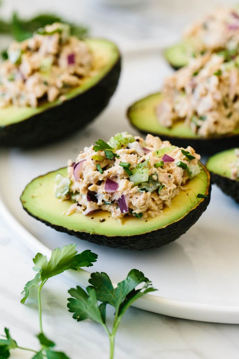 Tuna Salad Stuffed Avocados