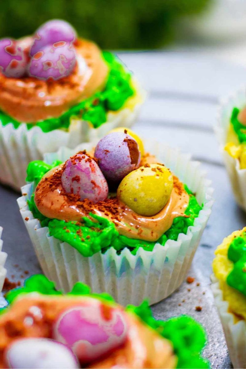 Chocolate Malt Easter Nest Cupcake Cake