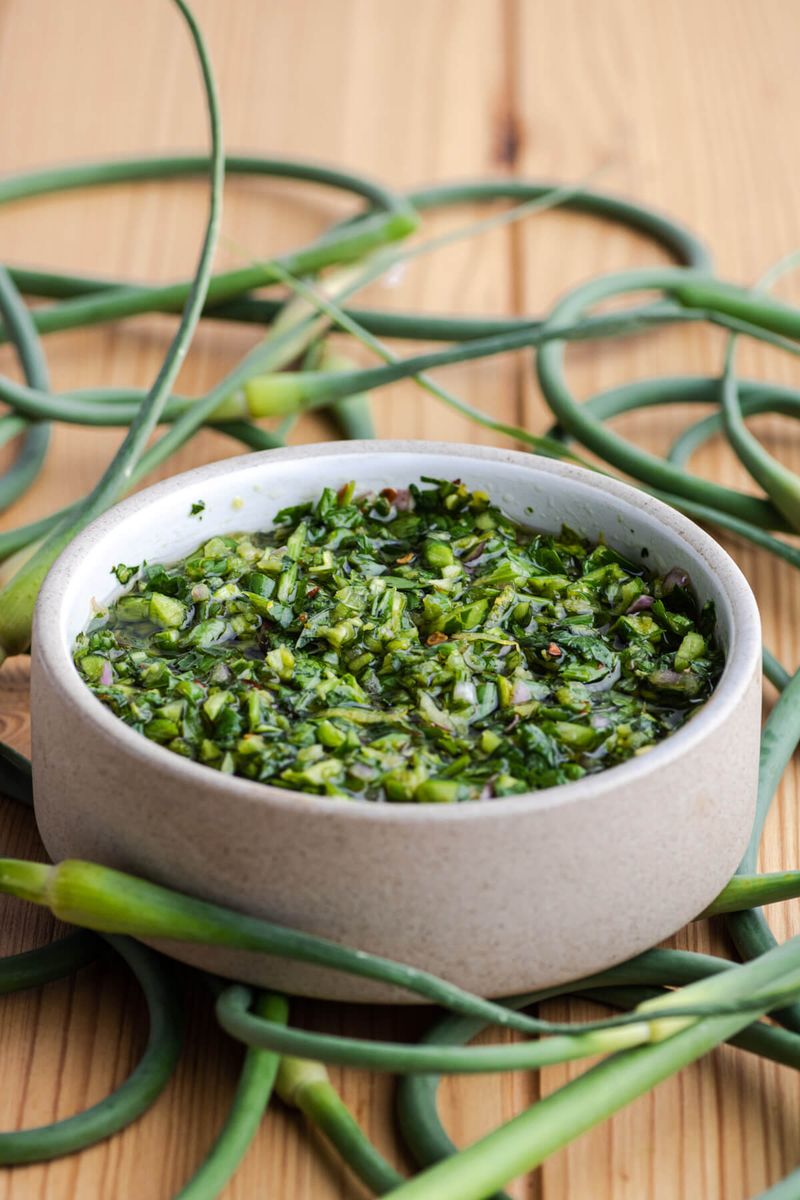 Garlic Scape Chimichurri