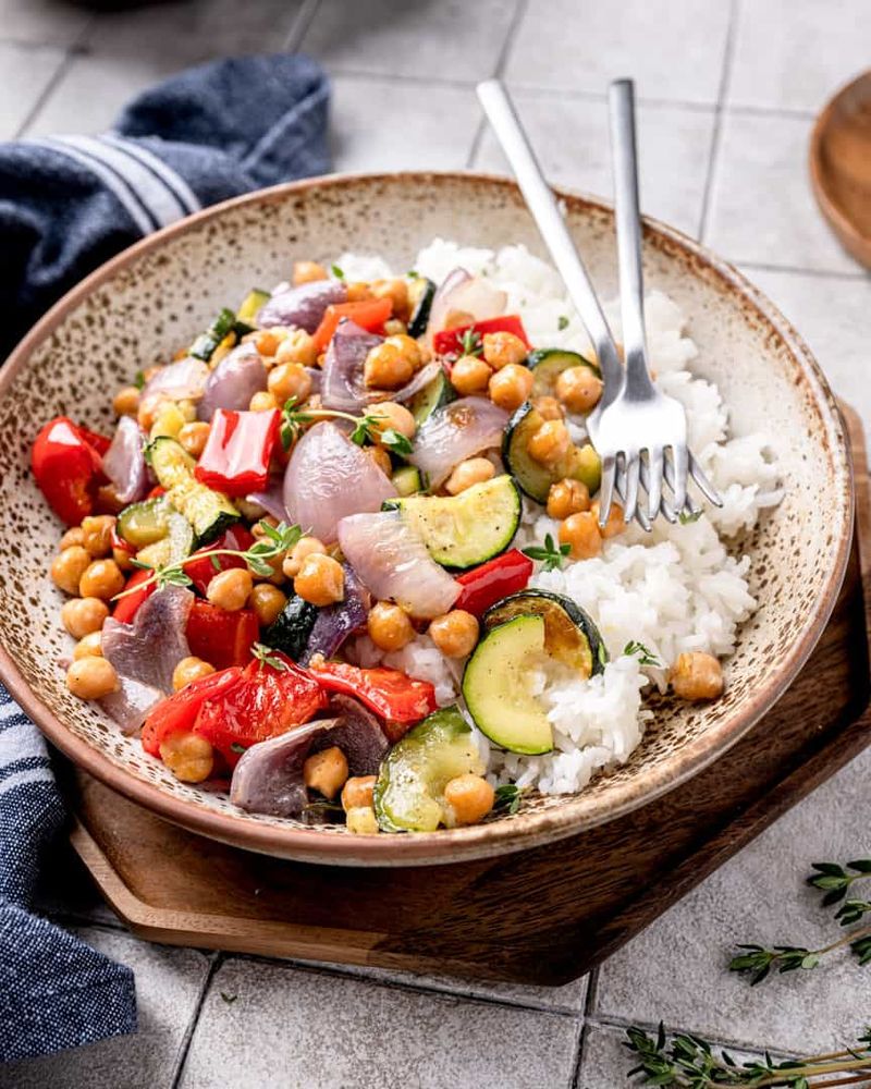 Veggie And Chickpea Sheet-Pan Dinner