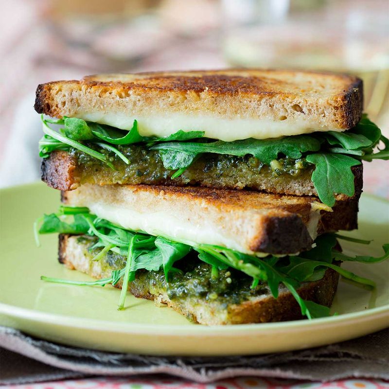 Kale and Arugula Grilled Cheese