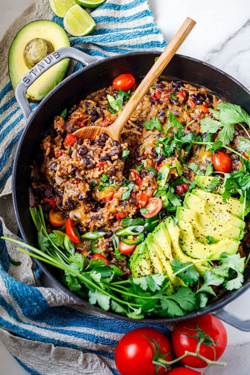 Black Bean And Rice Skillet