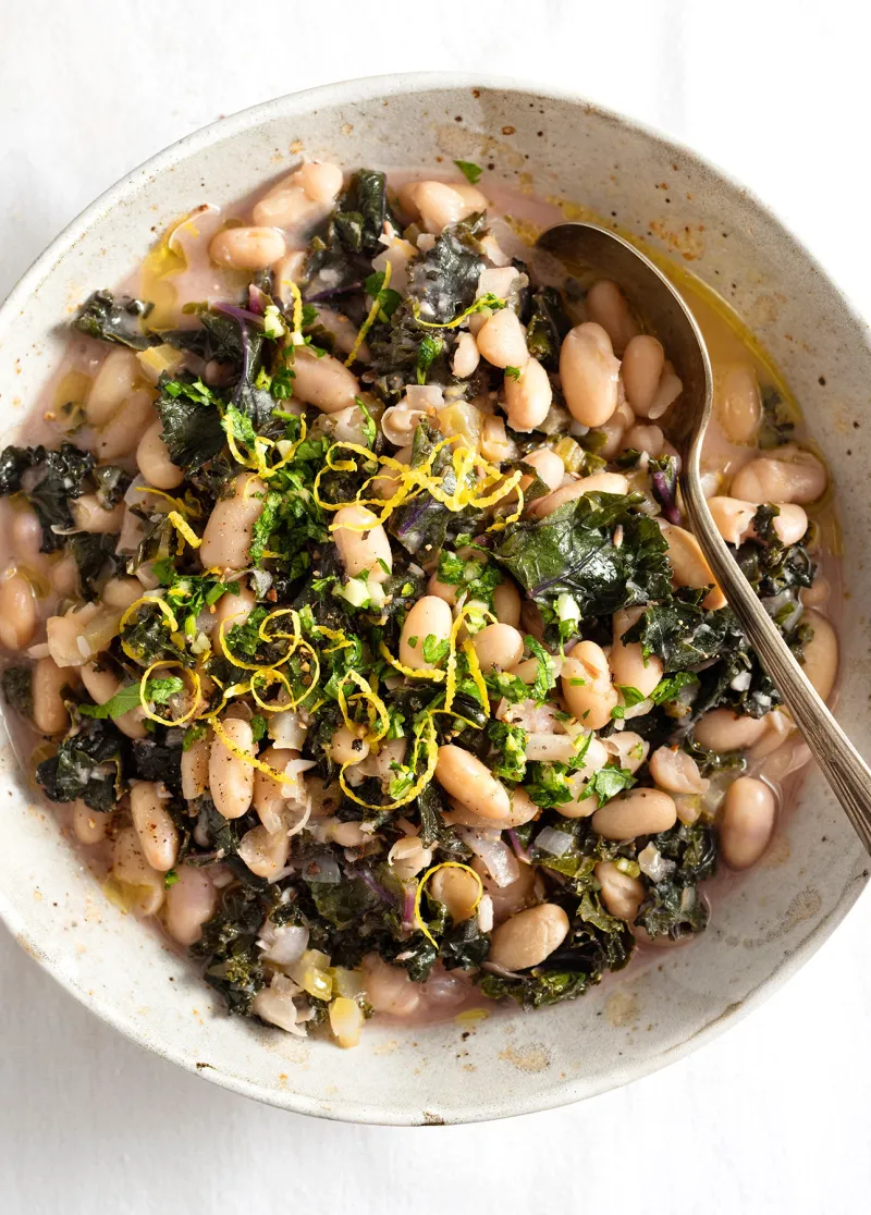 Cannellini Bean and Kale Stew with Lemon Gremolata