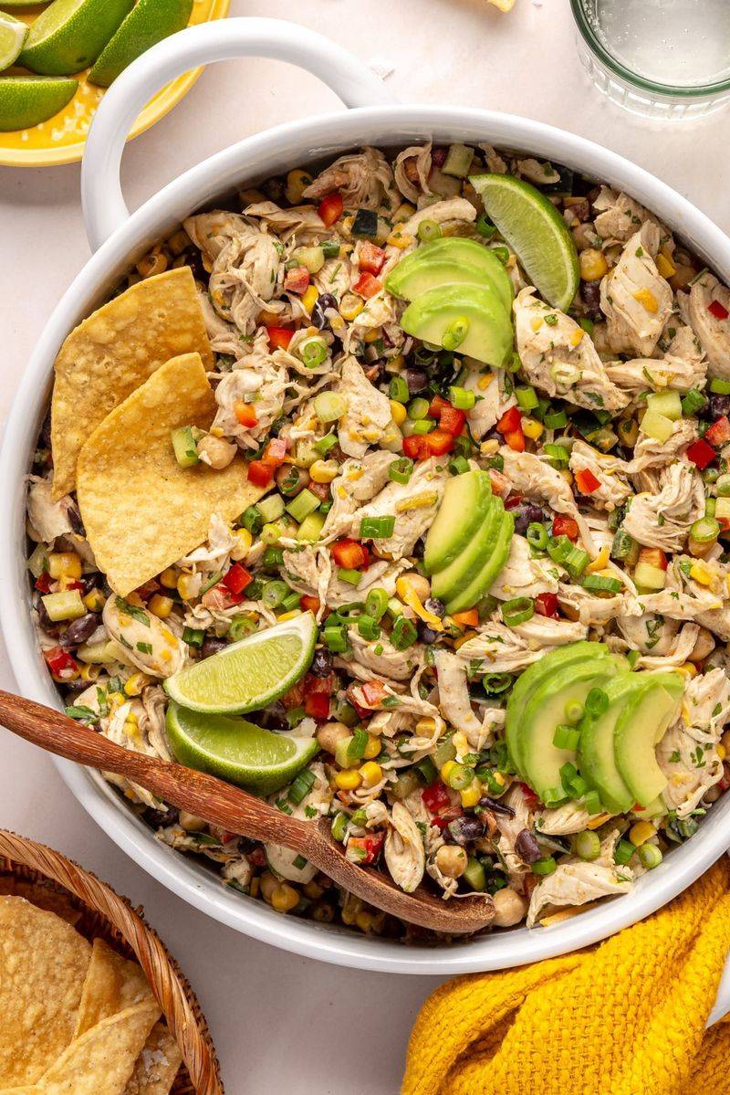 Southwest Shredded Chicken Salad