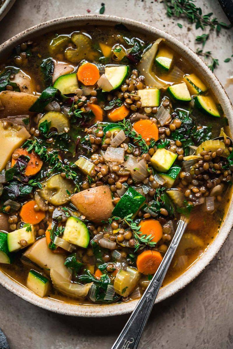 Hearty Vegetable and Legume-Based Soups