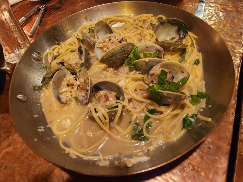 Maine: Fore Street - Squid Ink Linguine with Seafood