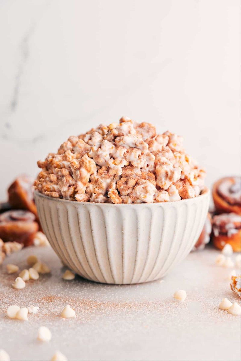 Cinnamon Roll Popcorn