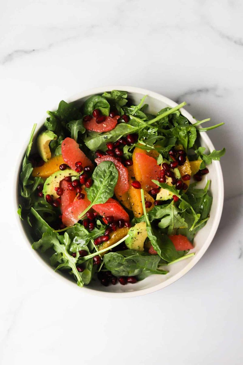 Pomegranate, Orange, and Arugula Salad
