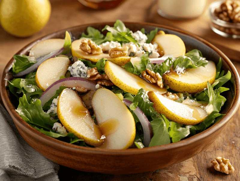 Pear and Gorgonzola Walnut Salad