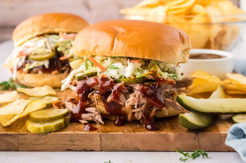 Jelly BBQ Pulled Pork Sandwiches