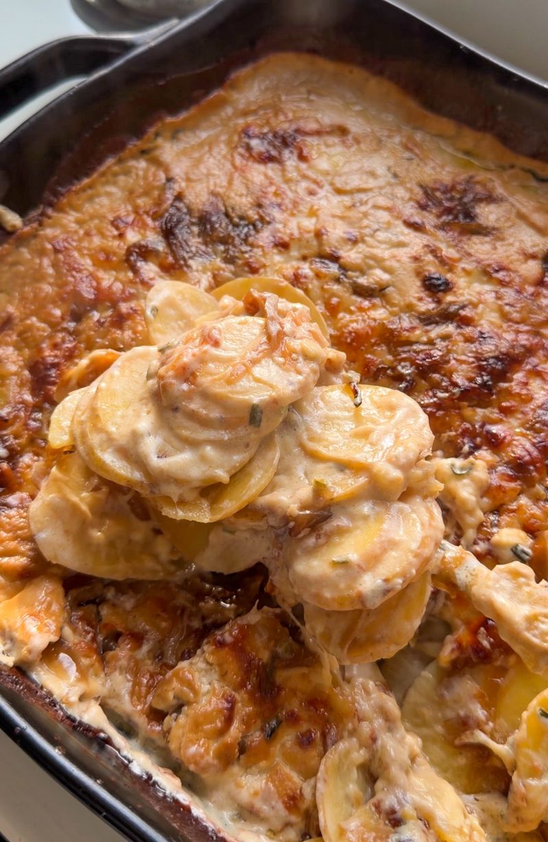 Cheesy French Onion Scalloped Potatoes