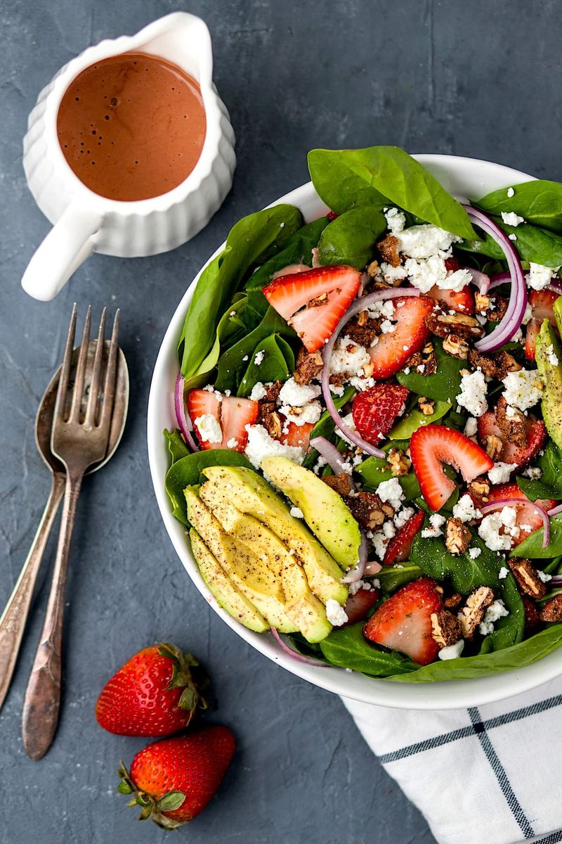 Strawberry Spinach Salad